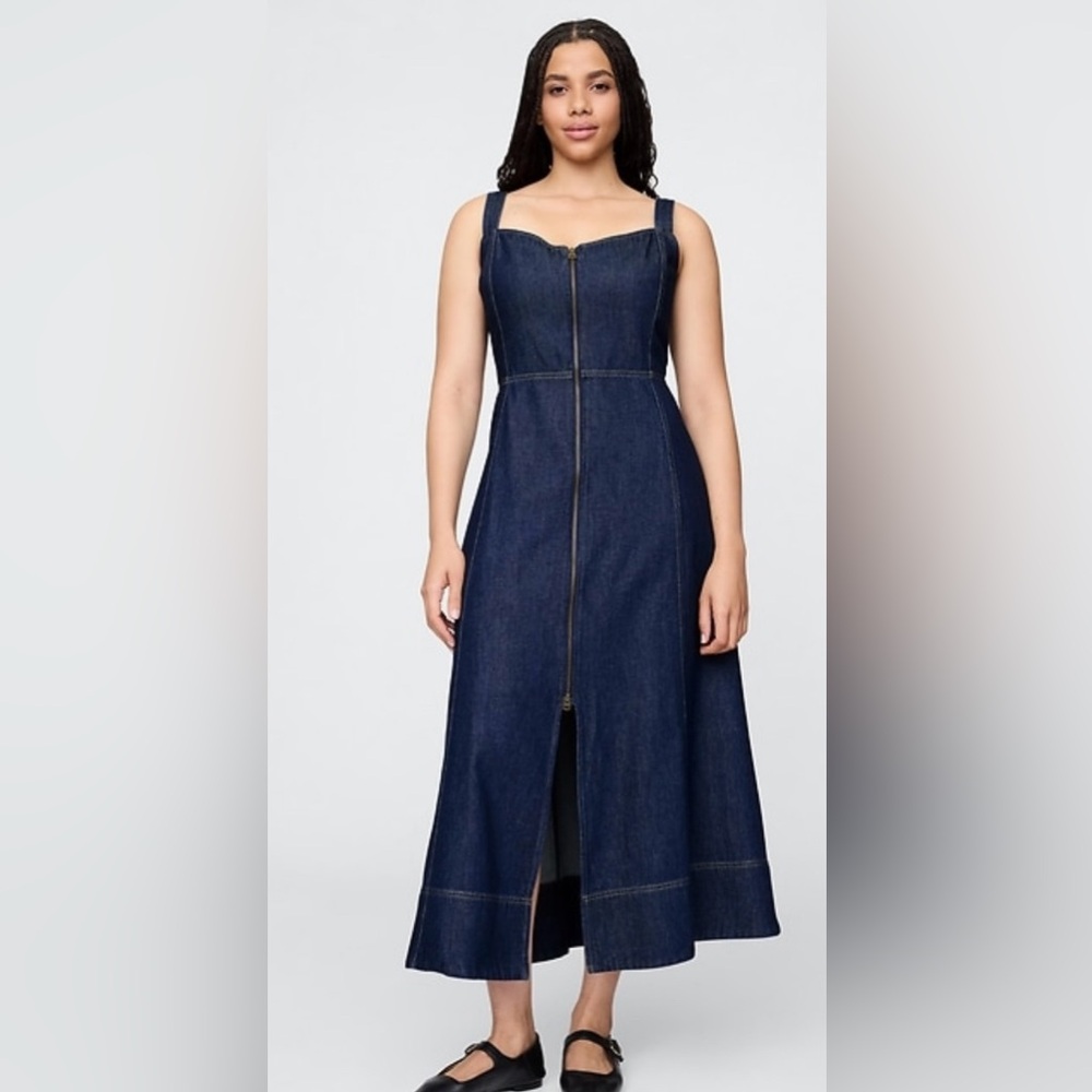 GAP Ultrasoft Women's Denim Maxi Dres
